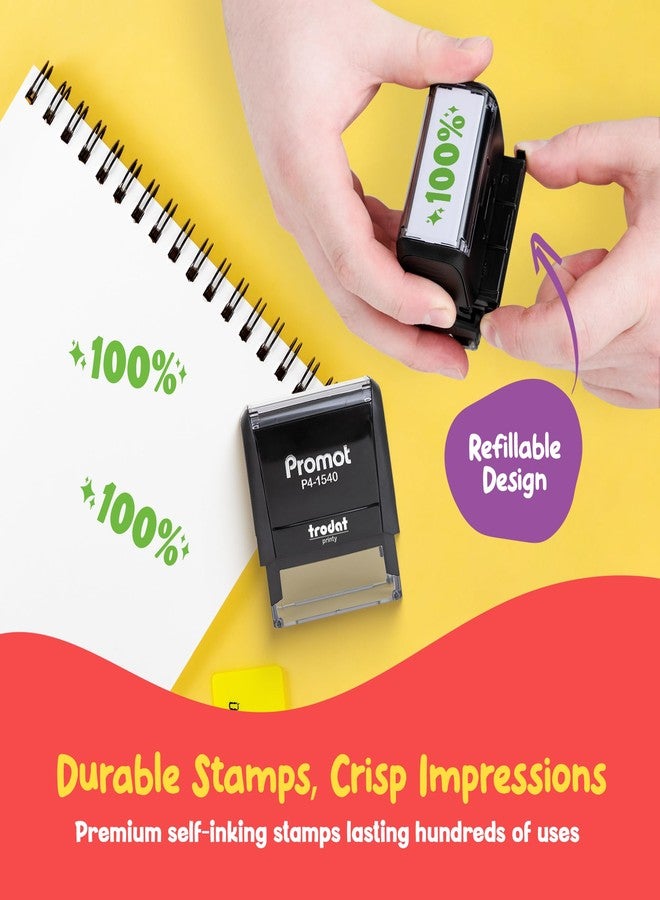 Promot طوابع تحفيزية للمعلمين لتقييم الطلاب في الصف - طابع ذاتي التحبير بنسبة 100% للأطفال - طوابع تحفيزية لتقييم الطلاب للمعلمين والتعليم المنزلي، لوازم الصف الدراسي وهدايا - Image 4